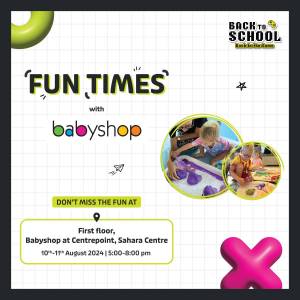 Join us at Babyshop (Centrepoint) for our Back-to-School event! 